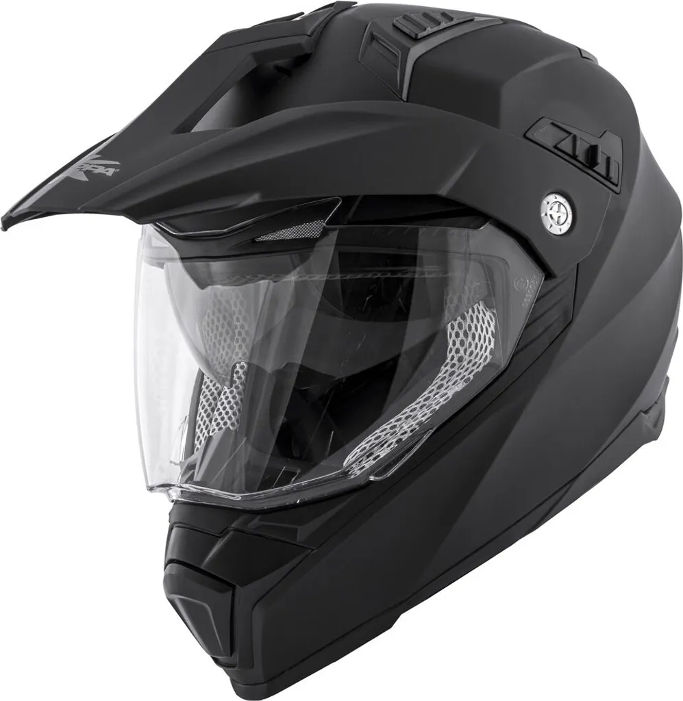 Casque Enduro Kappa KV30 Evo Noir Mat XL avec Double Visière Solaire