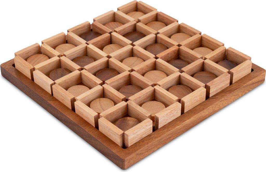 Käsekästchen – edles Holzspiel für 2 Spieler | Dots and Produktbild 