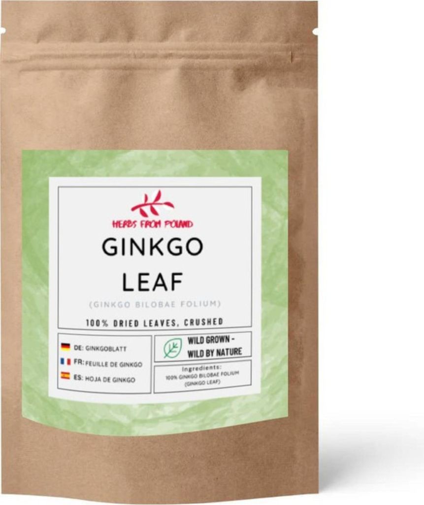 Herbs from Poland Ginkgoblatt – Fördert Gedächtnis, Konzentration & Durchblutung, 100% Natürlich – 200g