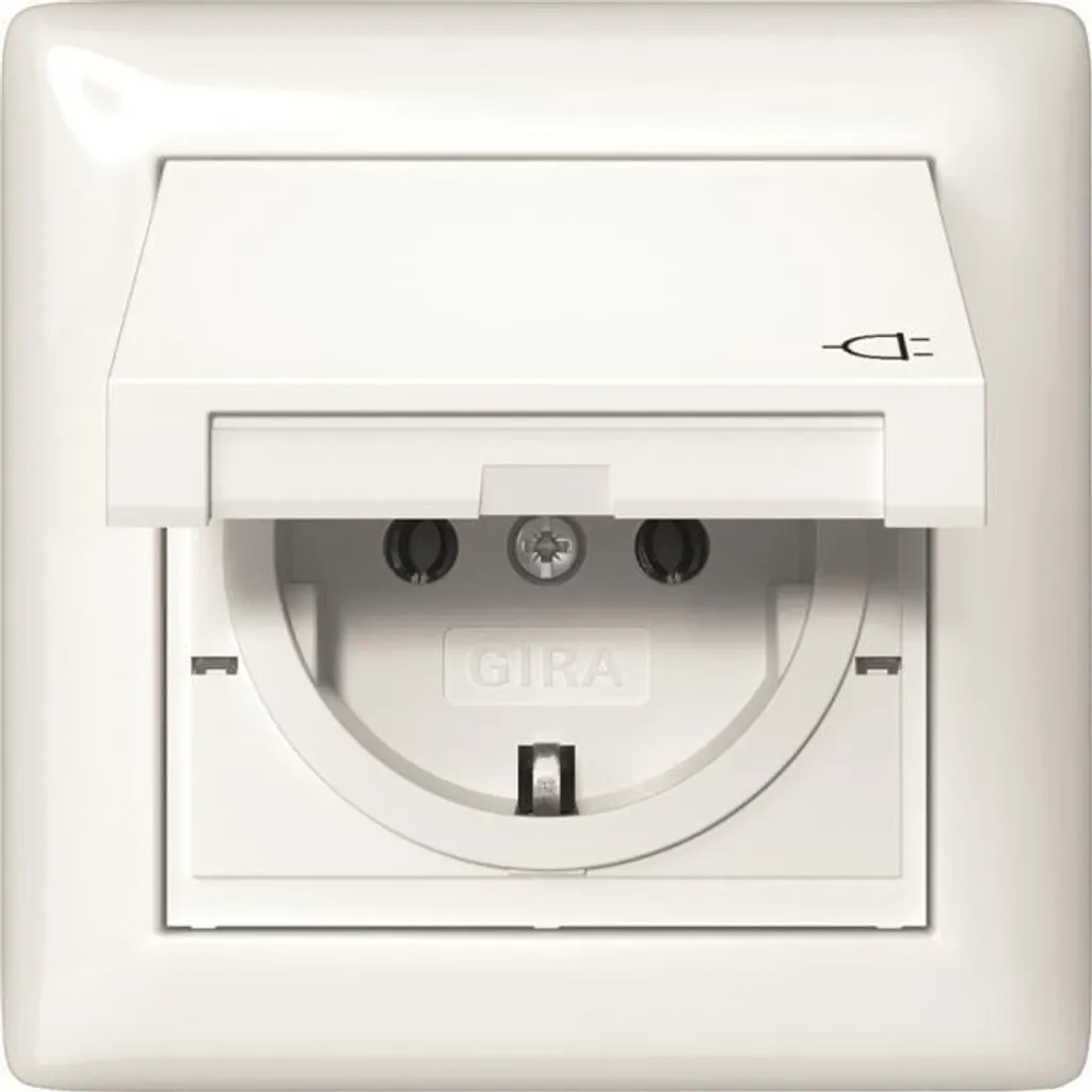 Prise pour salle de bain GIRA 415703 IP44 SCHUKO complète avec cadre