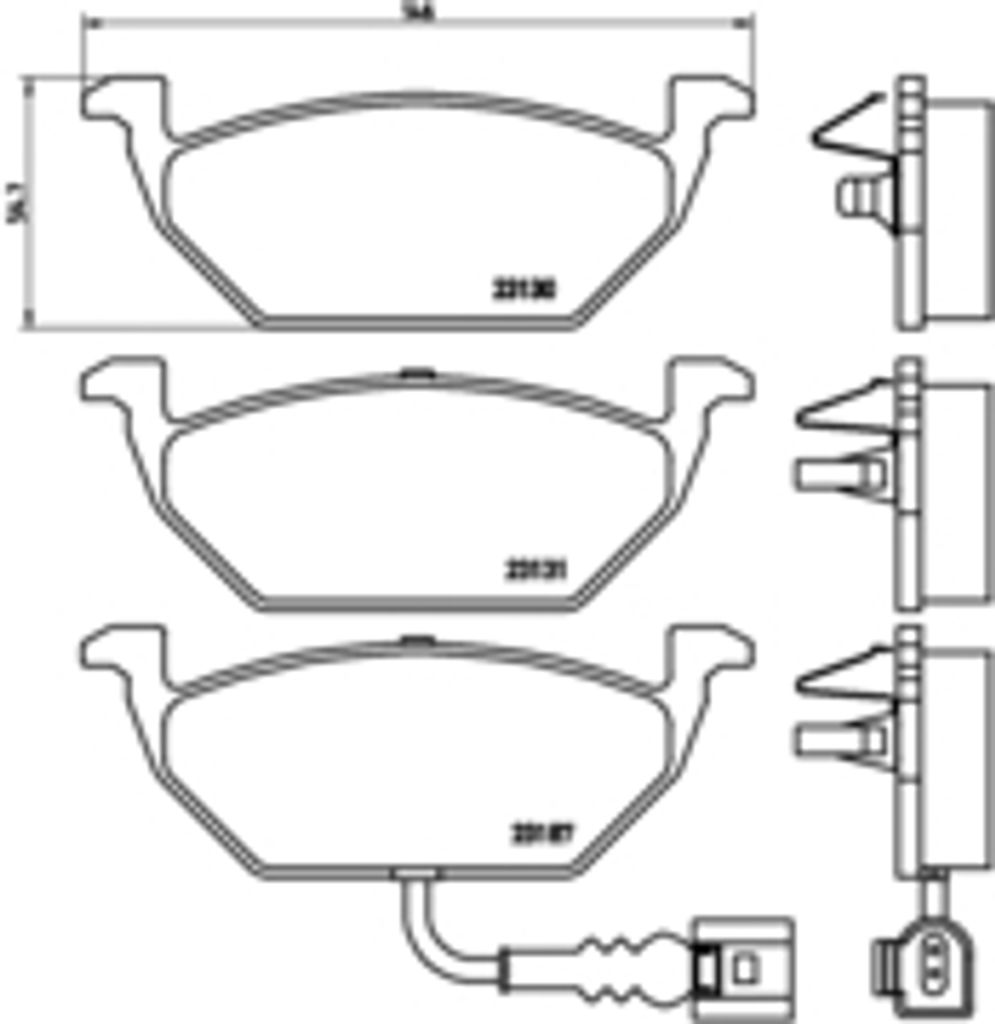 Brembo Bremsbelagsatz, Scheibenbremse Vorderachse P 85 072 Produktbild 