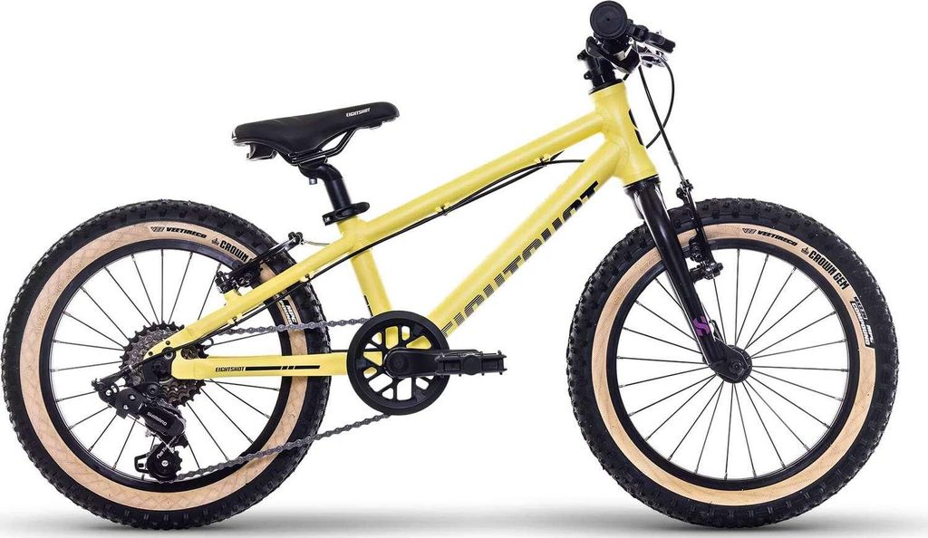 Eightshot X-Coady – 16 Zoll – Kinderfahrrad – Kinder-Mountainbike – 7 Gänge – Gelb