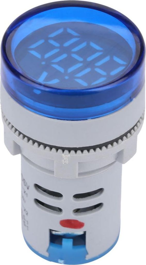 LED-Voltmeter-Signalleuchte, digitale Anzeige, Gleichspannungsmesser, runde Lampe, Tester (Blau)