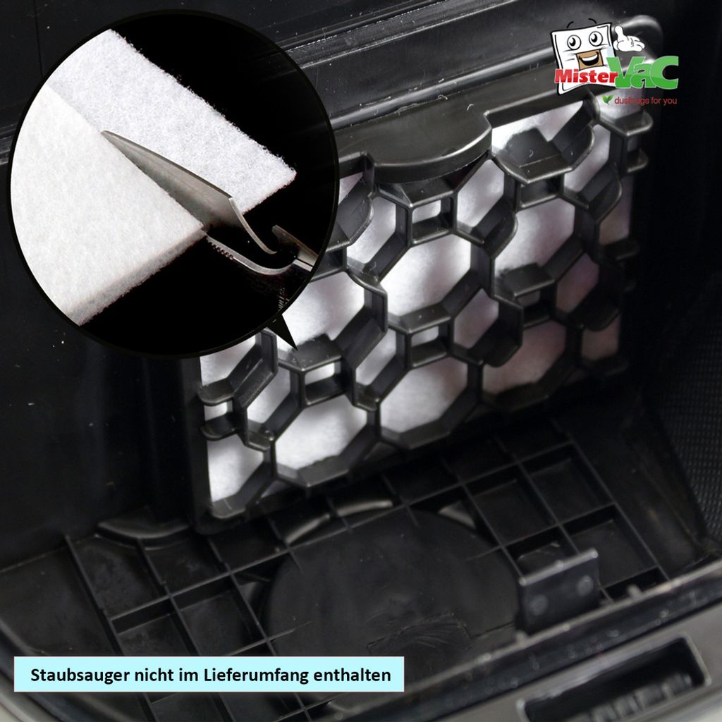MisterVac Staubsaugerfilter Universal Motorschutzfilter Produktbild 