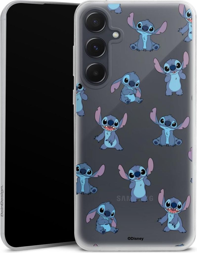 DeinDesign Slim Hülle für Samsung Galaxy A55 5G Silikon Case Ultra Dünn Handyhülle Disney Offizielles Lizenzprodukt Lilo & Stitch