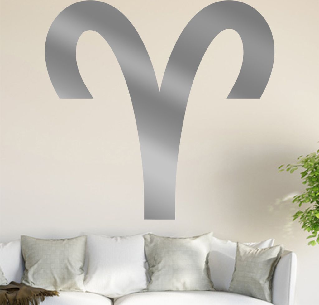 Sternzeichen: Widder Wandtattoo in 6 Größen - Wandaufkleber Wall Sticker - Dekoration, Küche, Wohnzimmer, Schlafzimmer, Badezimmer