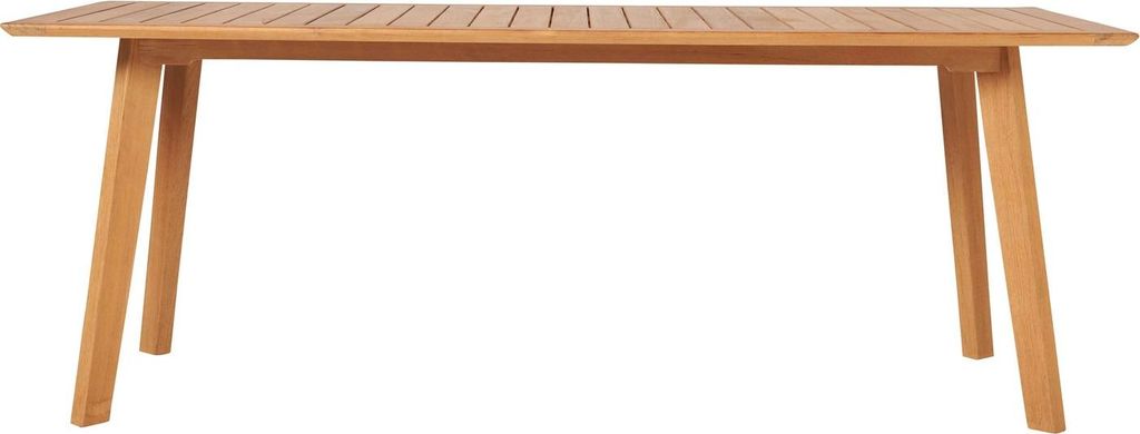 Luna Tisch rechteckig 217x90 cm aus Teakholz Beine Teakholz