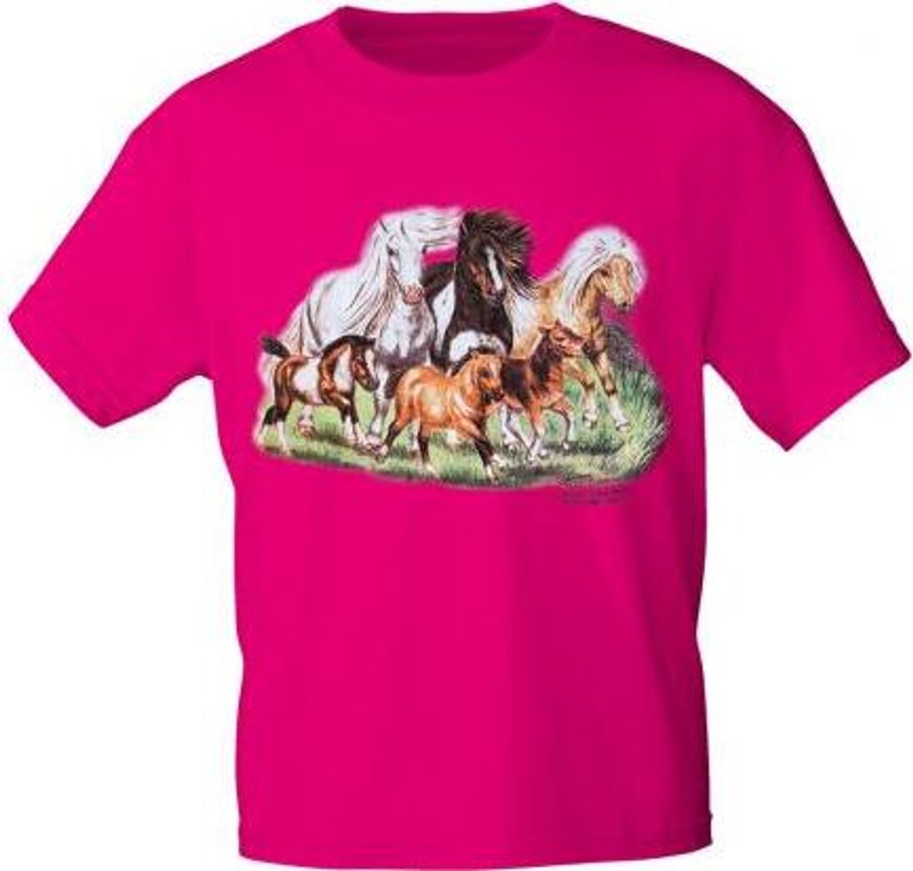 Kinder T-Shirt mit Pferdemotiv - Catch me - 12775 - Produktbild 