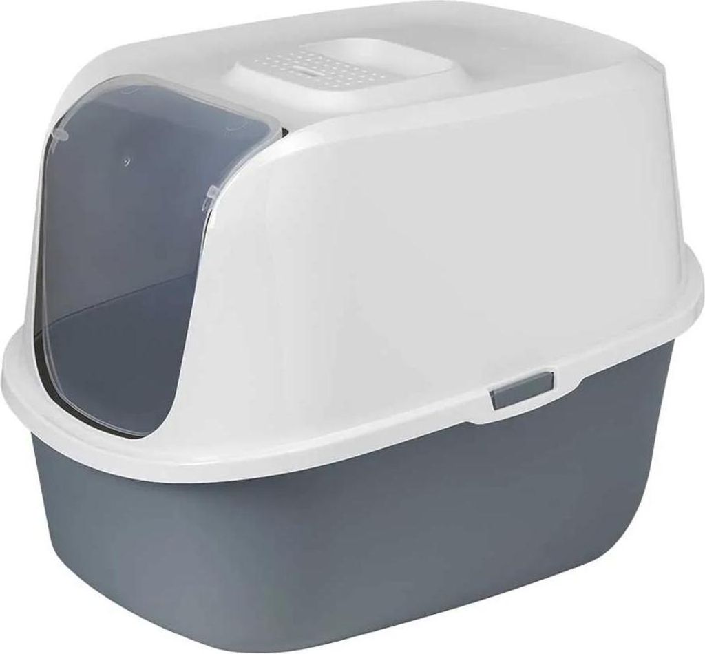 Toilettenkatze Just Eazy abgedeckt 51x38,9x38,7cm, grau