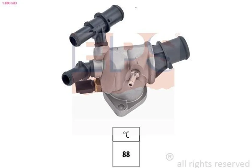 Thermostat pour Fiat Palio 1.9D - Boîtier de température d'origine