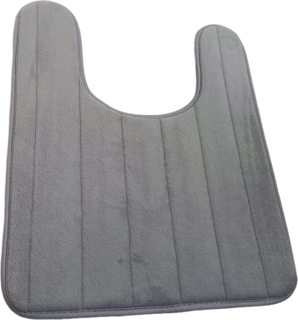 U-förmige Bodenmatte, verschleißfest, rutschfest, super Wasseraufnahme, leicht zu reinigen, schnell trocknend, Badezimmer-Toilettenmatte