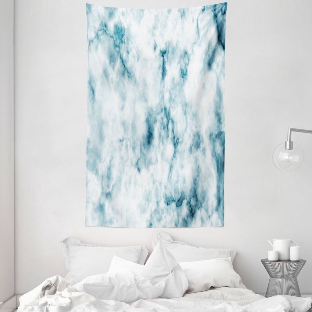 ABAKUHAUS Natur Wandteppich und Tagesdecke, Grunge Marmoreffekt aus Weiches Mikrofaser Stoff Waschbar ohne Verblassen Digitaldruck, 140 x 230 cm, T...