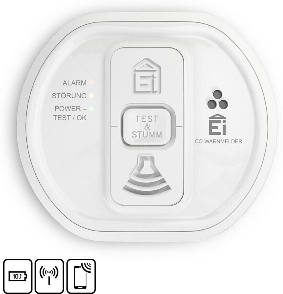 Ei Electronics Ei208IW i-Serie CO Kohlenmonoxid Melder
