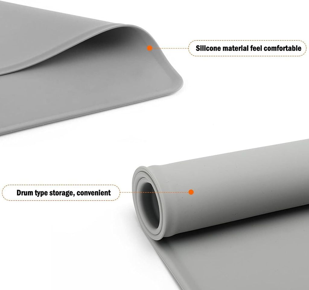 Tappetino In Silicone Per Ciotole Per Cani E Gatti – 26x26 Cm, Antiscivolo E Impermeabile