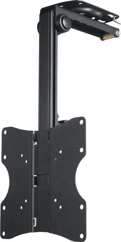 Support TV Plafond Inclinable 46 Pouces - Noir Mat Haute Résistance