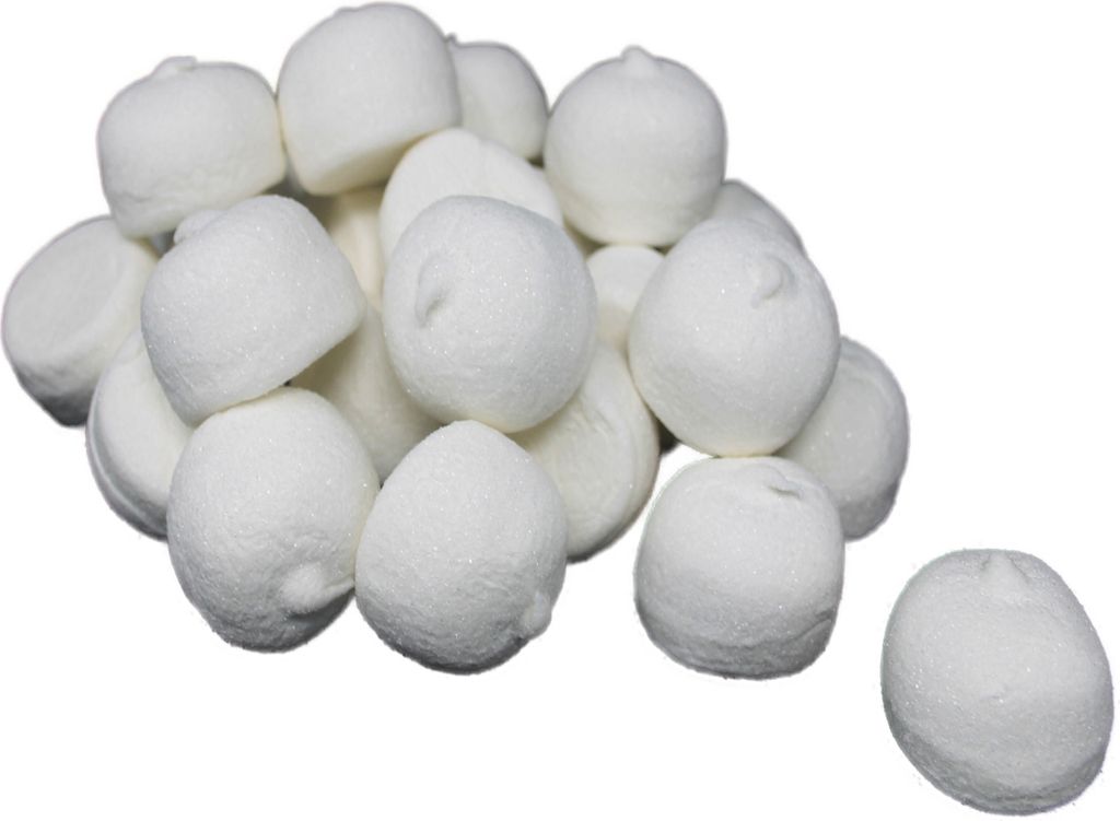 Mellow Speckbälle weiß große gezuckerte Schaumzuckerbälle Produktbild 