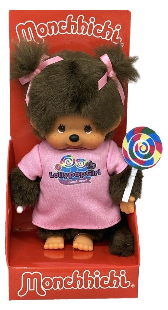 Peluche Monchhichi Lollypop Girl 20 cm Immagine del prodotto 