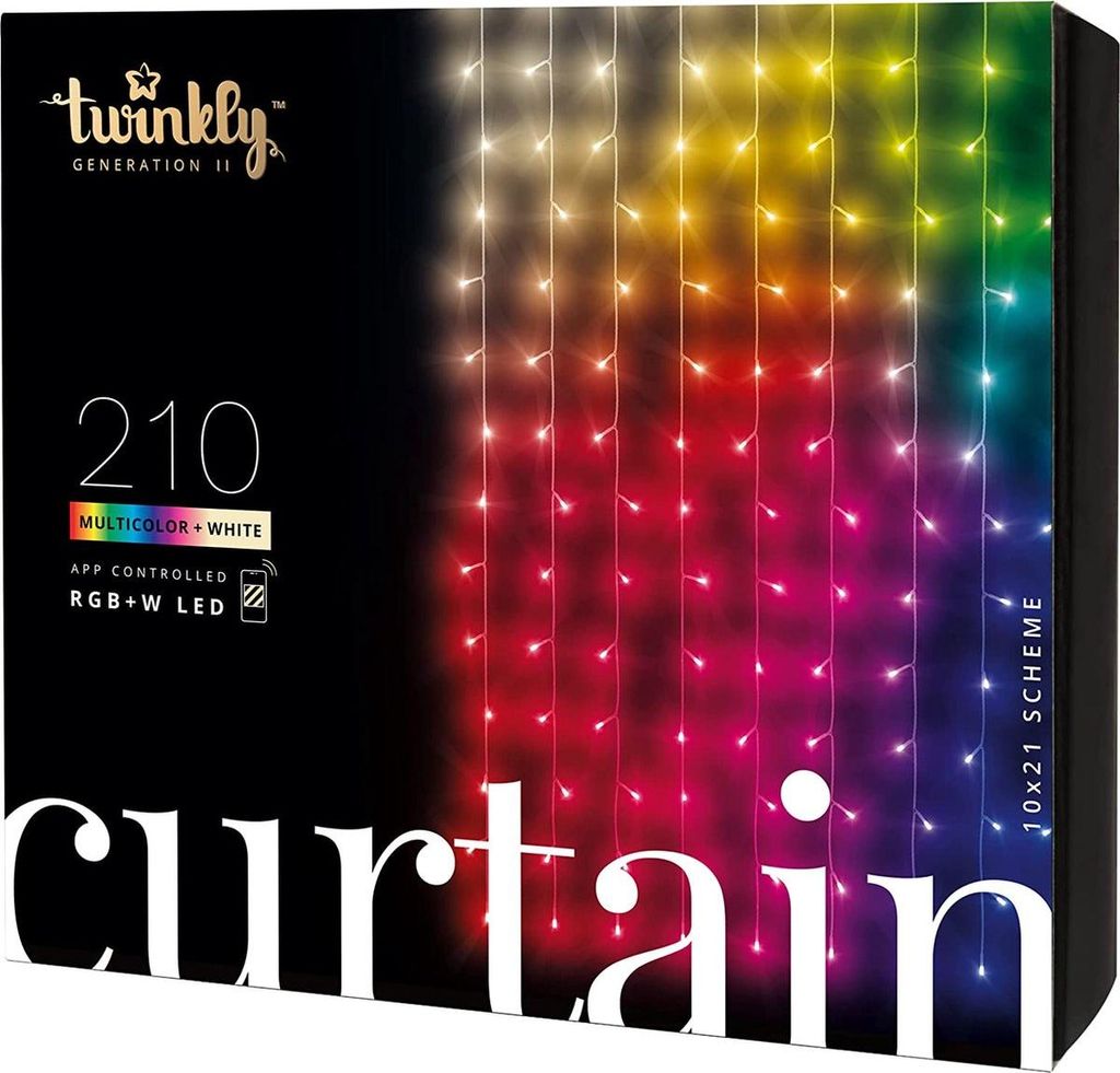 Twinkly Curtain - Wi-Fi/Bluetooth - Schwarz - LED - Obrázek produktu 