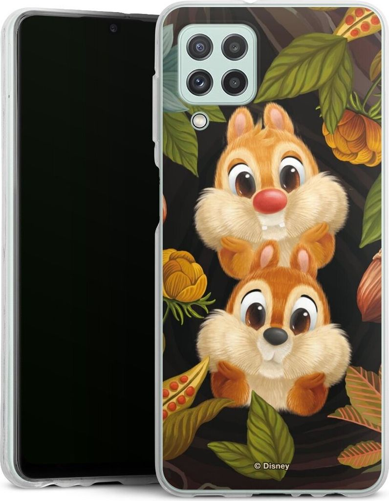 DeinDesign Handyhülle für Samsung Galaxy A22 4G Silikon Hülle Case Smartphone Schutzhülle Disney Offizielles Lizenzprodukt Chip und Chap