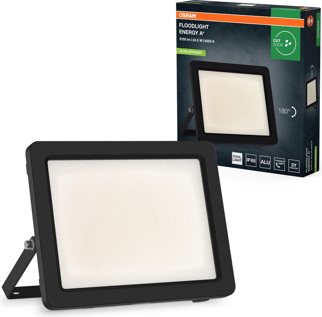 Osram LED Fluter Floodlight EA Schwarz IP65 24,5W 4600lm Image du produit 