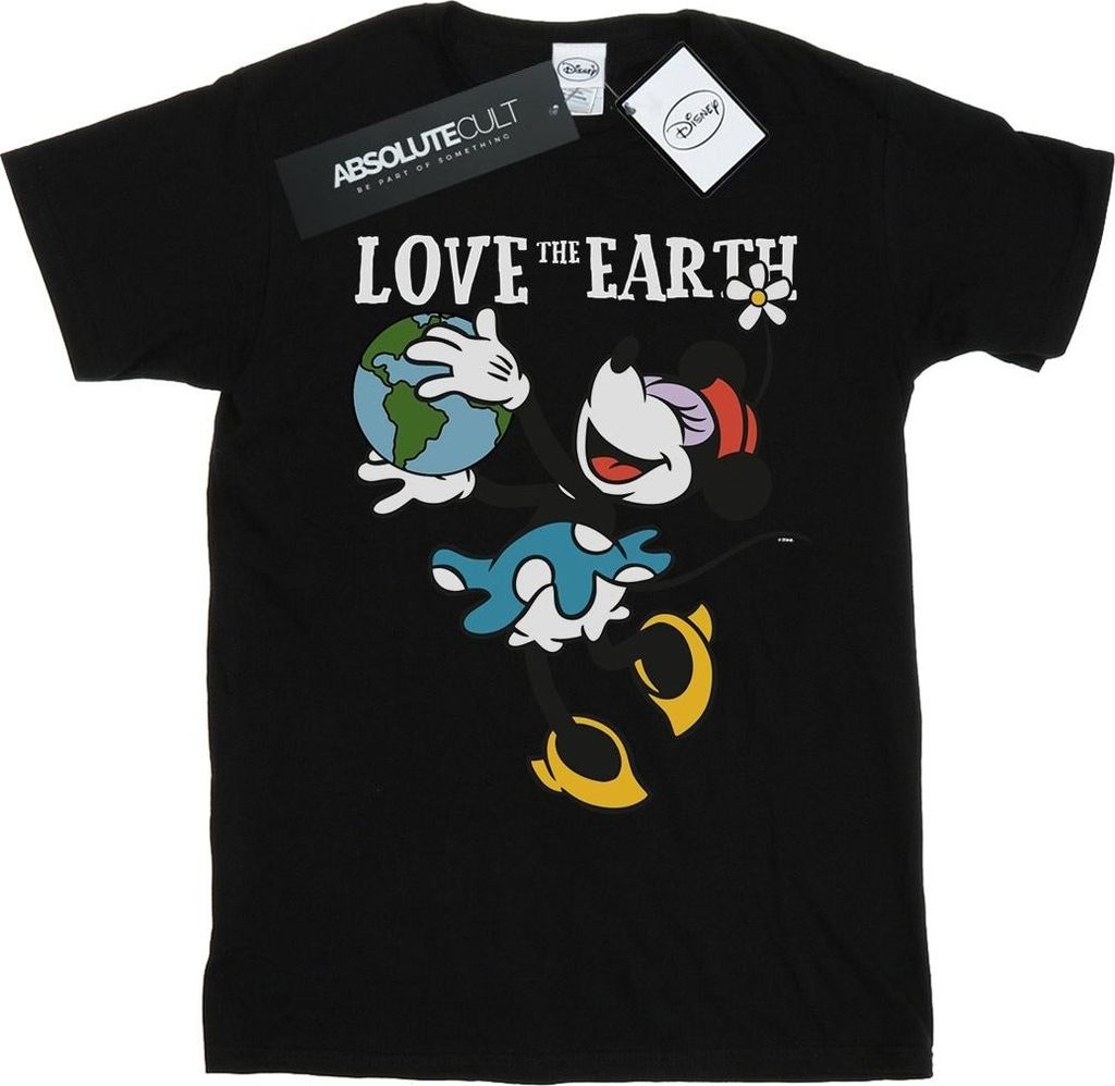 Disney - "Love The Earth" T-Shirt für Damen BI36926 (L) (Schwarz)