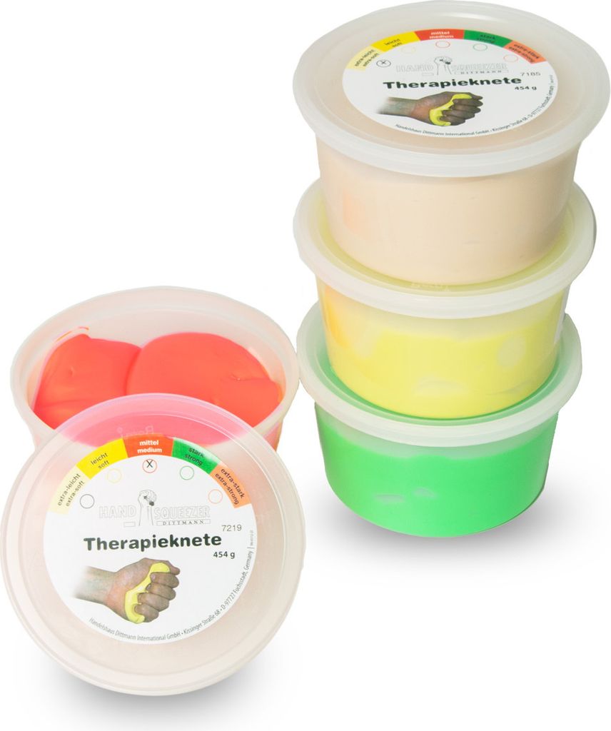 Dittmann 4er Set Therapieknete zu je 453g