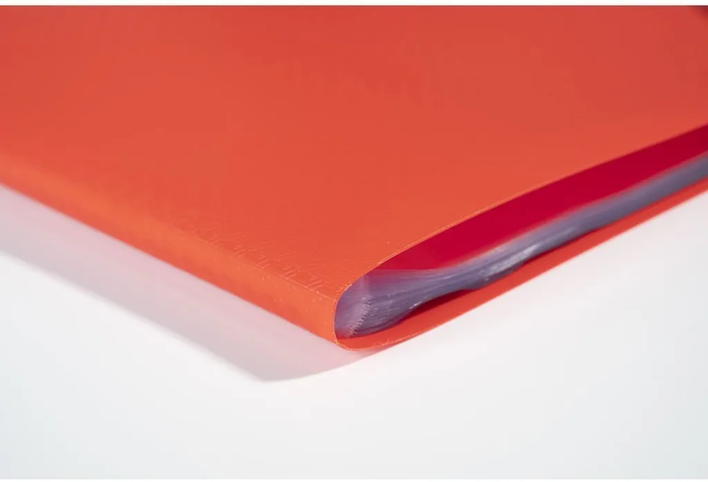 Dossier de présentation rouge A4 100 pochettes polypropylène rigide 500µ - 6