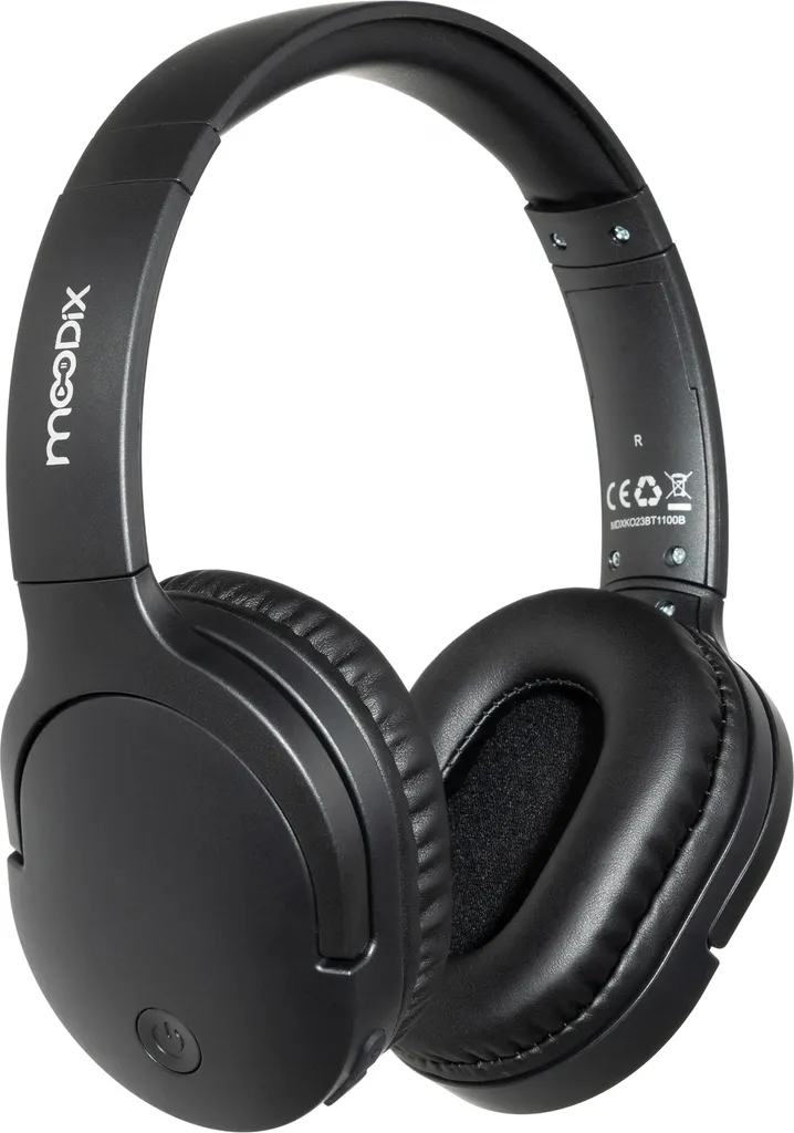 Moodix Casque Supra-auriculaire Bluetooth Noir avec Micro Intégré