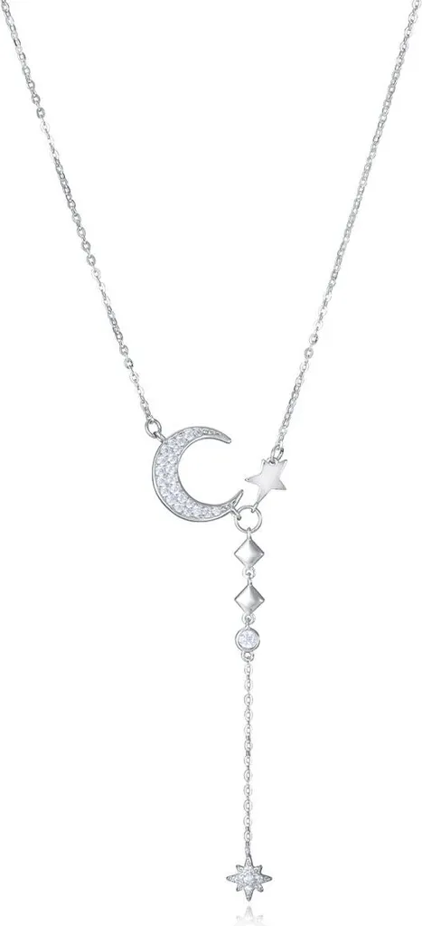 Sautoir Viceroy chic en acier argenté pour femme avec chaîne ajustable