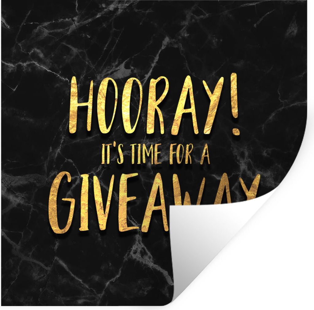 MuchoWow Wandtattoo Wandsticker Wandaufkleber Zitate - Geschenk - Gold - Marmor 100x100 cm Selbstklebend und Repositionierbar - Wierderverwendbar...