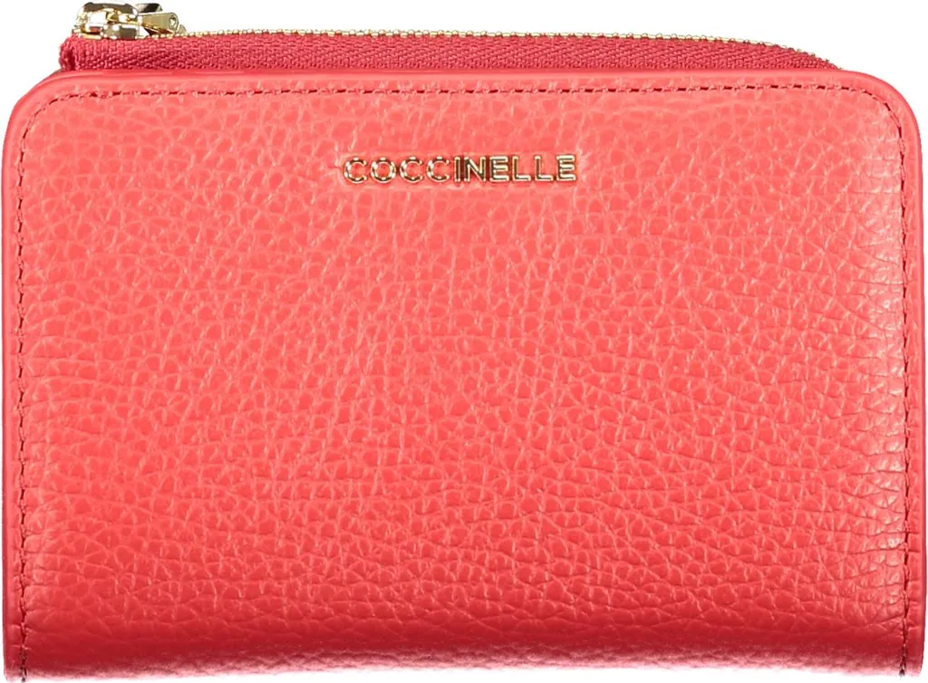 Portafoglio Rosso Metallizzato Lusso | Accessorio Donna con Zip Around