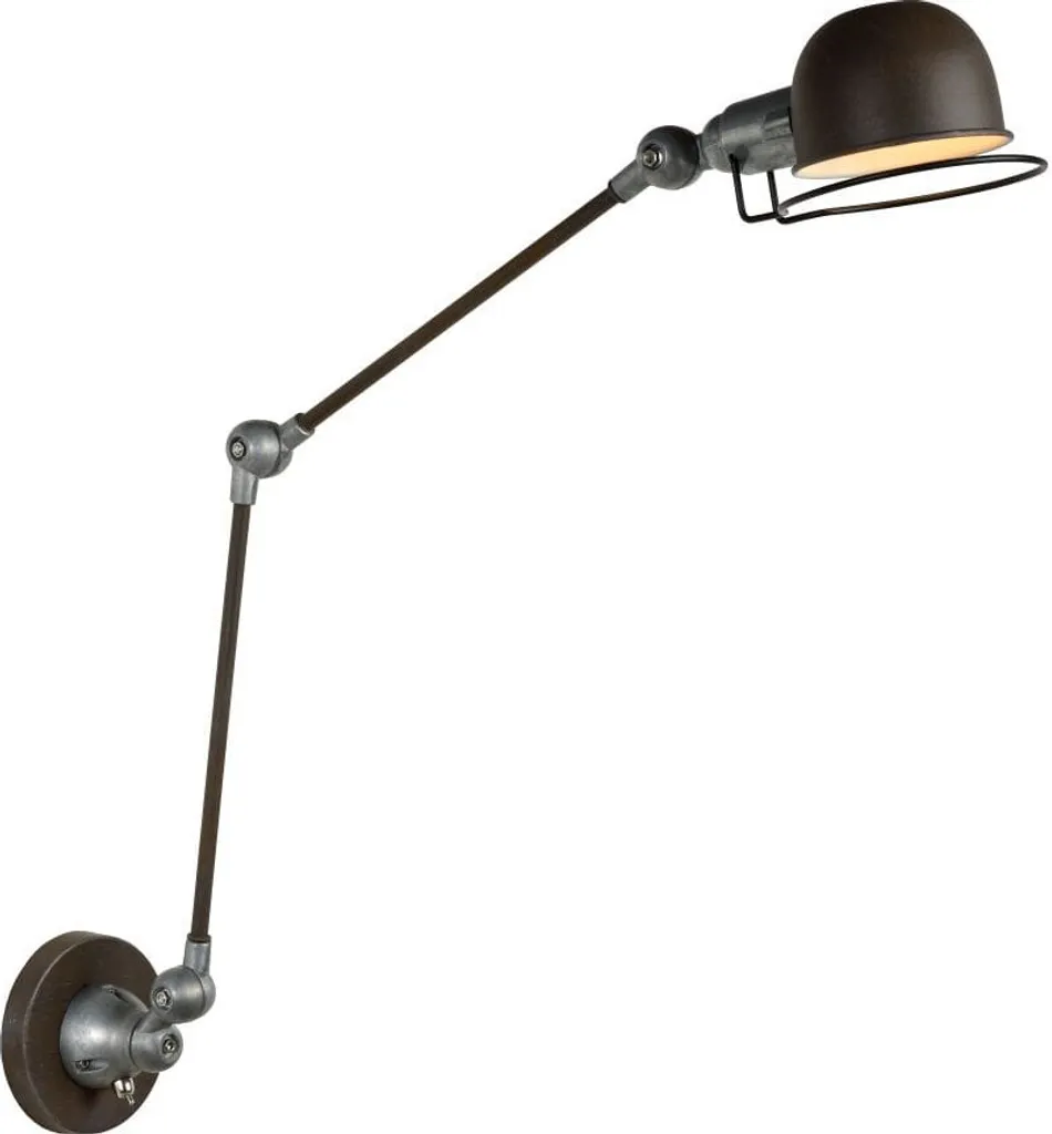 Applique murale HONORE Lucide bronze et argent E14 70cm design chic - 6