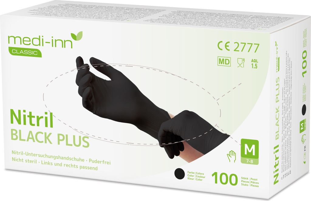 PAPSTAR 93018 PAPSTAR unisex Einmalhandschuhe black schwarz Immagine del prodotto 