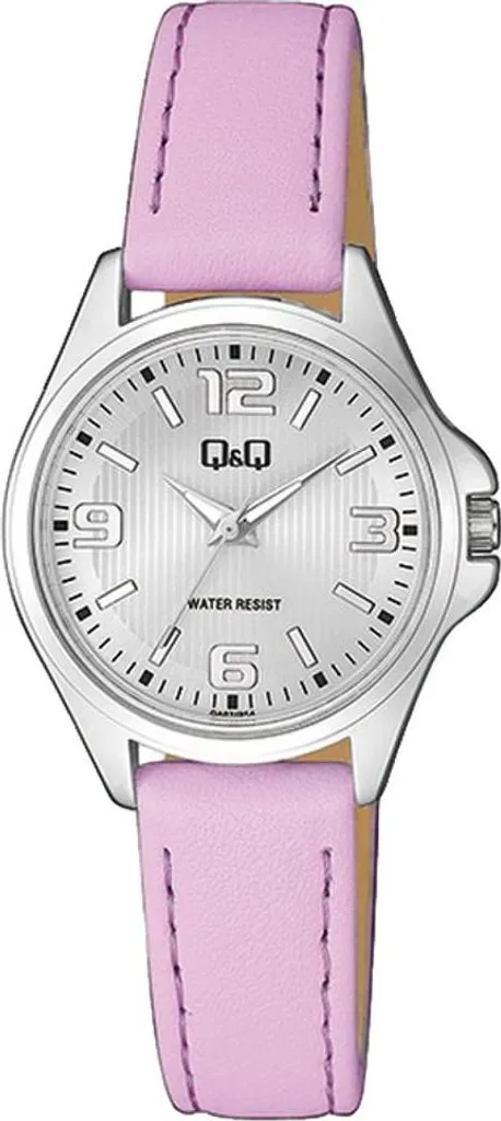 Montre-bracelet Q&Q QA07J354Y élégante avec cadran doré et bracelet noir