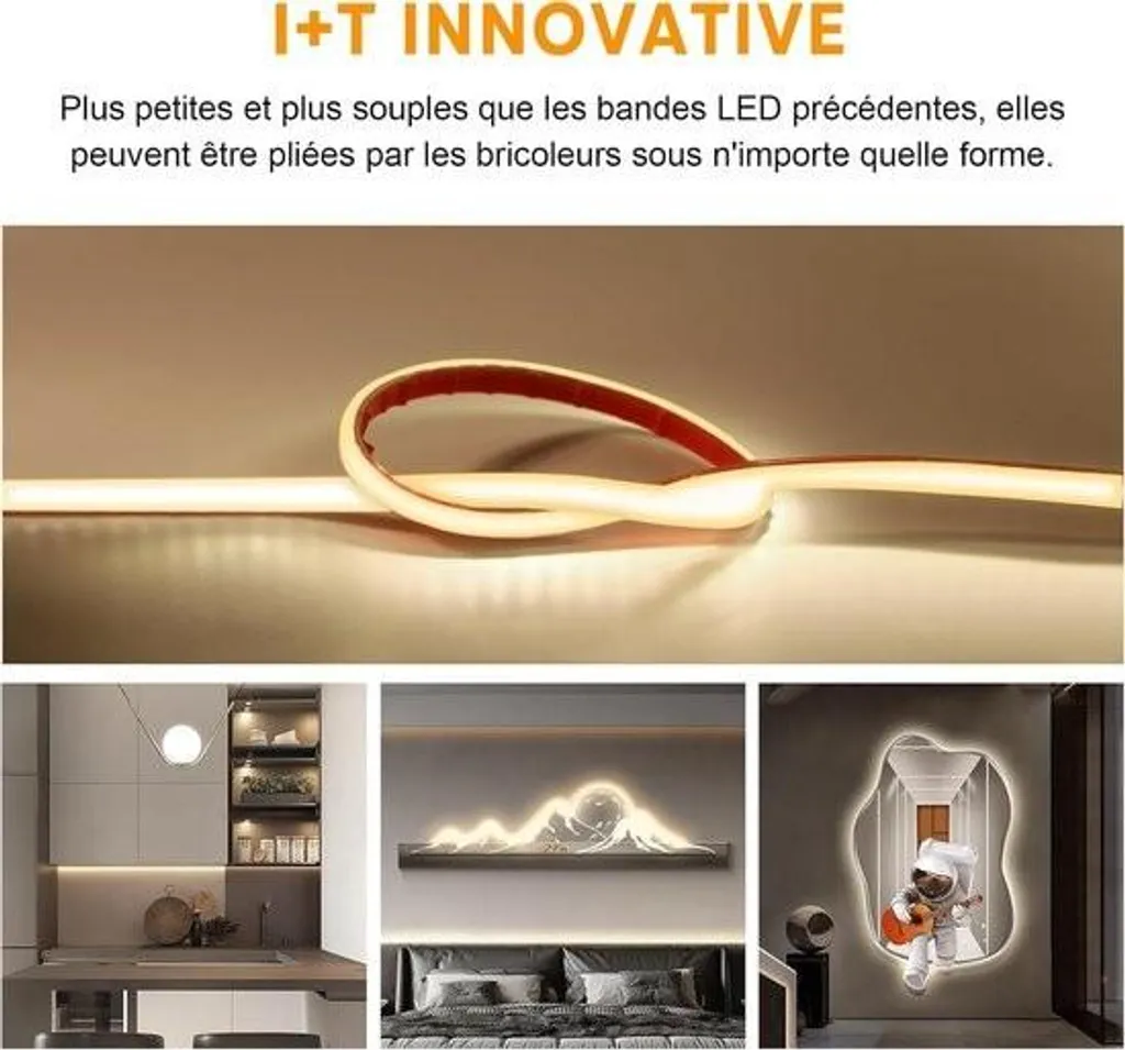 Bandeau LED Étanchéité IP67 2m - Éclairage 230V Blanc Neutre 4000K