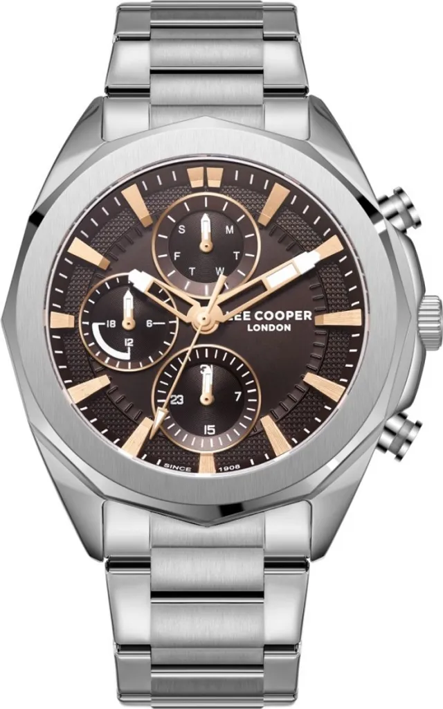 Montre Analogique Homme Lee Cooper LC08005.360 - Bracelet Acier Chic