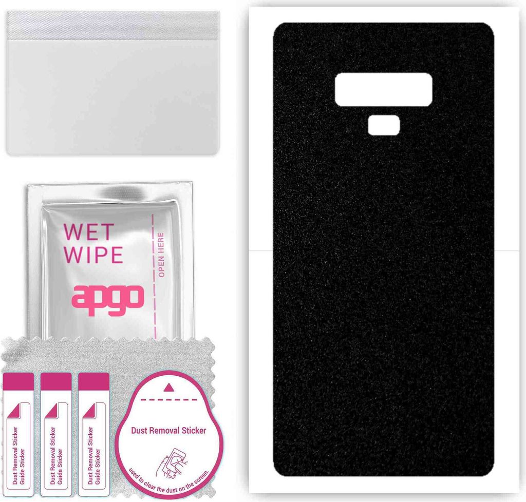 apgo Rückseite Schutzfolie, Skin, kompatibel mit Samsung Galaxy Note 9, Hinten Displayschutzfolie aus Vinylfolie, kratzfest, einfache Montage - Ma...