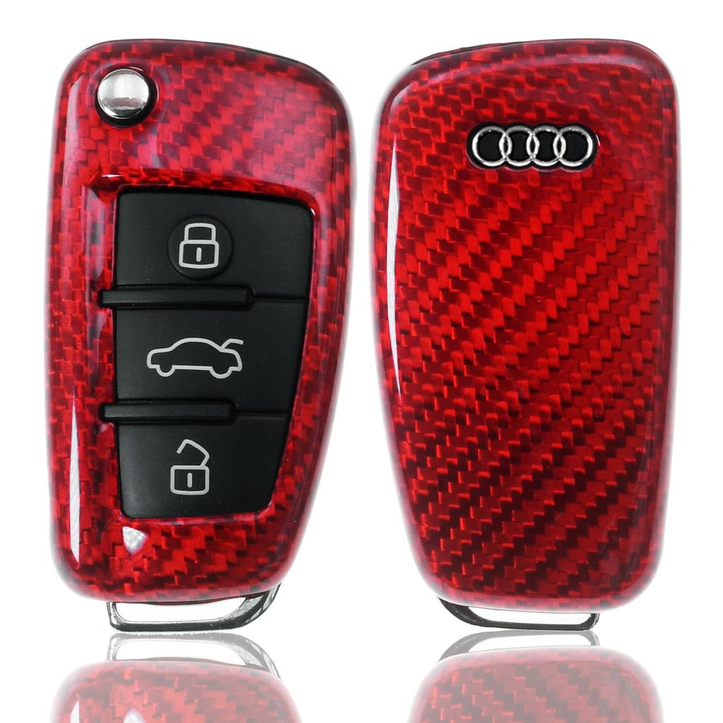 Key Cover Gehäuse Hülle Tasche Schlüssel für Audi A4 8K A5 8T A6