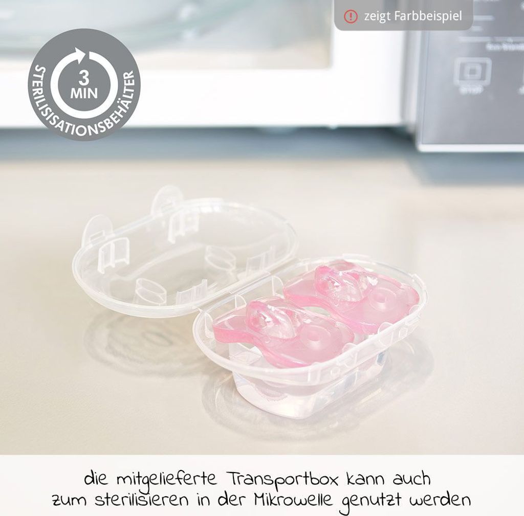Medela Schnuller Soft Silicone DUO 6-18 M - Hellblau Produktbild 8