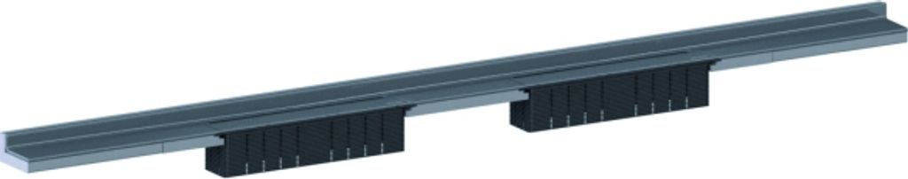 Dallmer Duschrinne CeraWall Select N Duo 1400mm,Edelst. matt