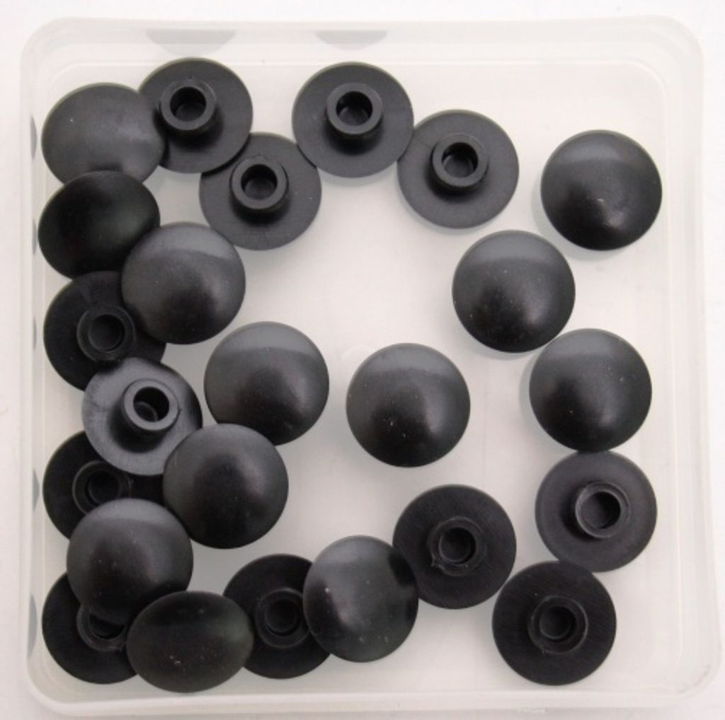 BOFIX Verschlussstopfen M8 HEX BLACK 25 Stück