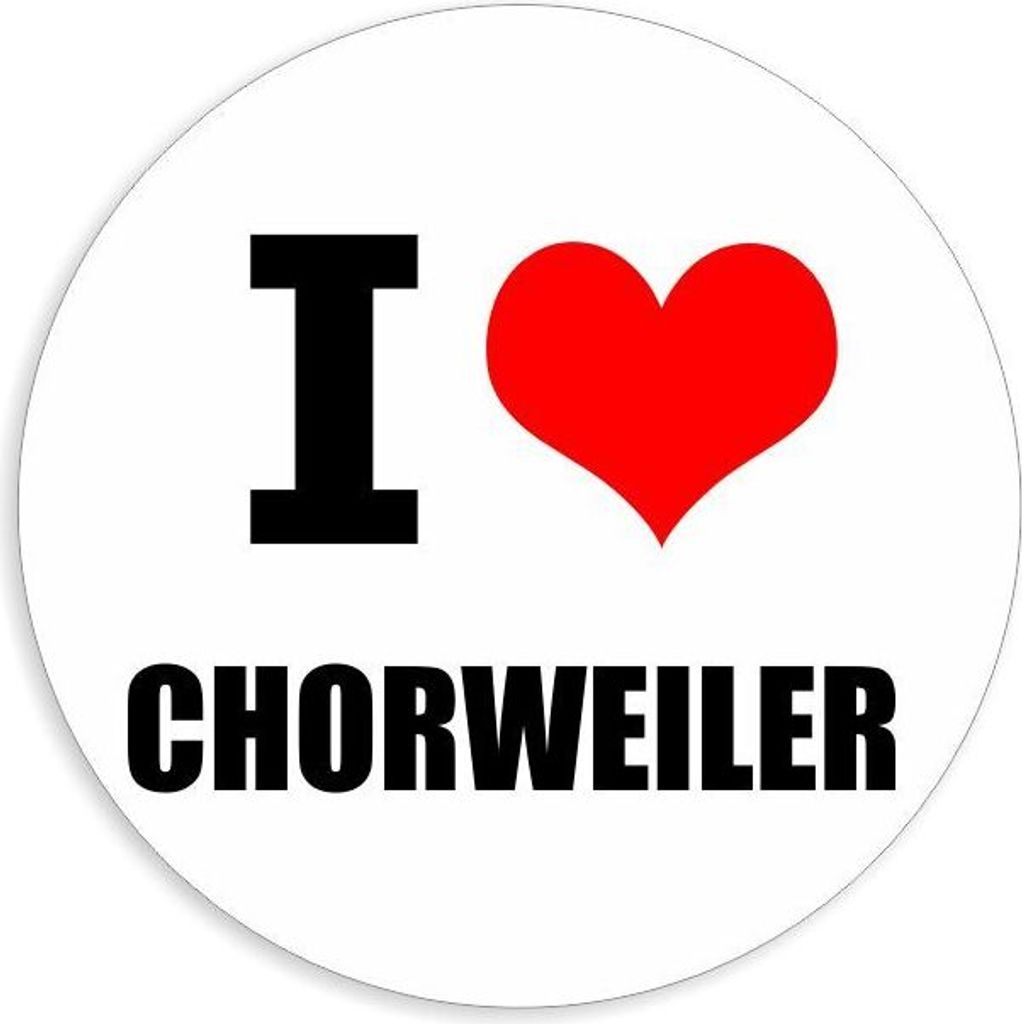 Kiwistar - Autoaufkleber - 5x5 cm - außen klebend - I love Chorweiler für Auto, Laptop, Fahrrad, LKW, Motorrad Aufkleber mehrfarbig Sticker Decal