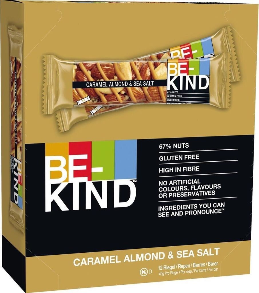 Be Kind Riegel Tray Caramel Almond & Sea Salt - 480 g Produktbild 