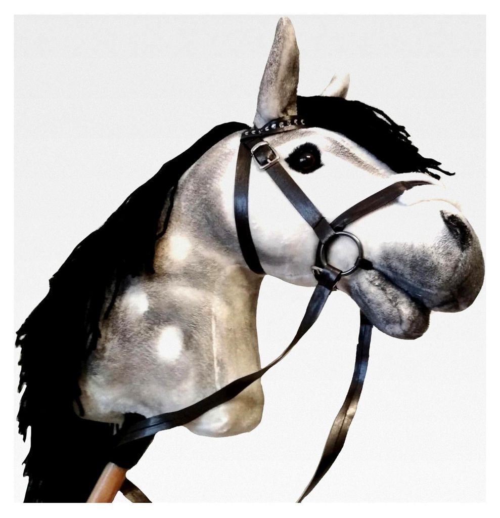 Hobby Horse Appaloosa Steckenpferd A3 mit abnehmbarem Zaumzeug