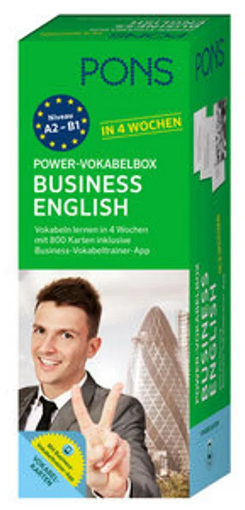 Business English maîtrisez l'anglais pro en 1 mois Power-Vokabelbox PONS