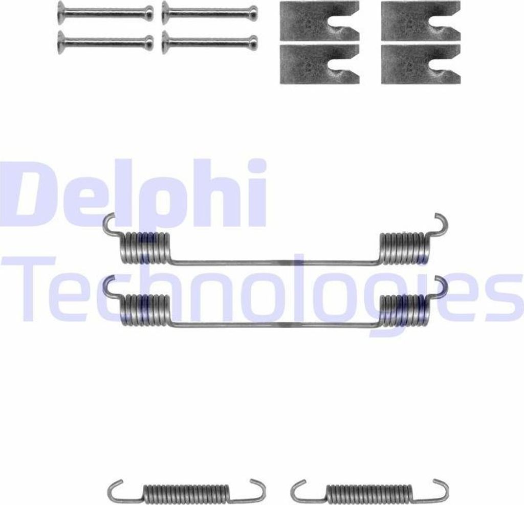 DELPHI Zubehörsatz Bremsbacken LY1310 Hinten für FORD Focus II Schrägheck (DA, HCP, DP)