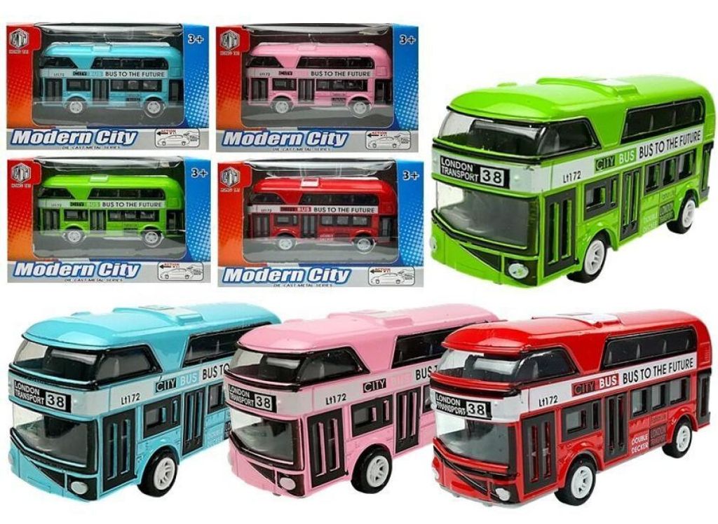 Leantoys Stapelantriebsbus 4 Farben Produktbild 