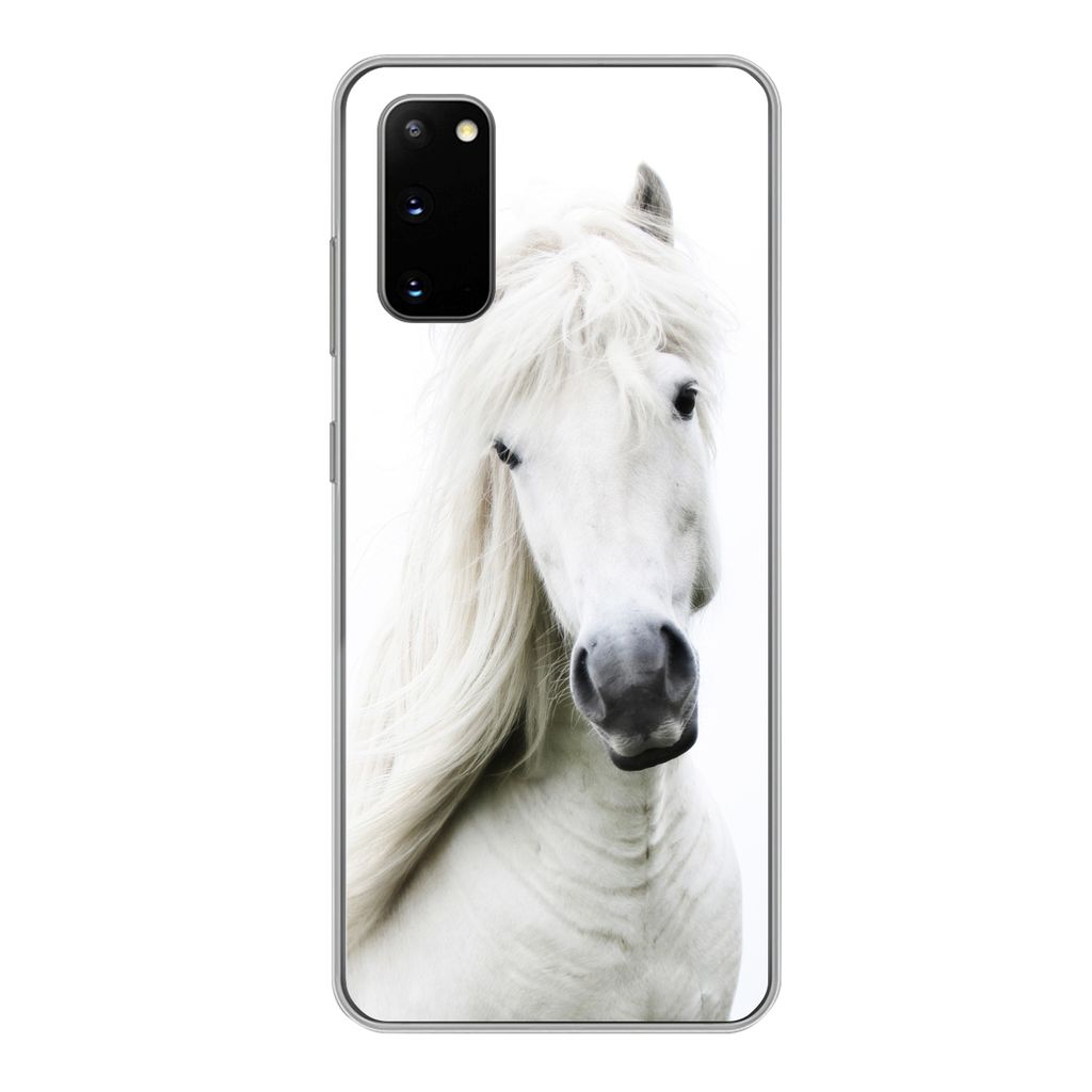 MuchoWow Handyhülle Schutzhülle Hülle für Samsung Galaxy S20 Pferde - Nutztiere - Mähnen Silikon Softcase Handy Hülle - Bild