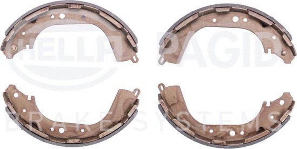 HELLA Bremsbackensatz Trommelbremse Hinten für NISSAN NP300 Navara Pritsche / Fahrgestell (D40) 295mm 8DB 355 002-341