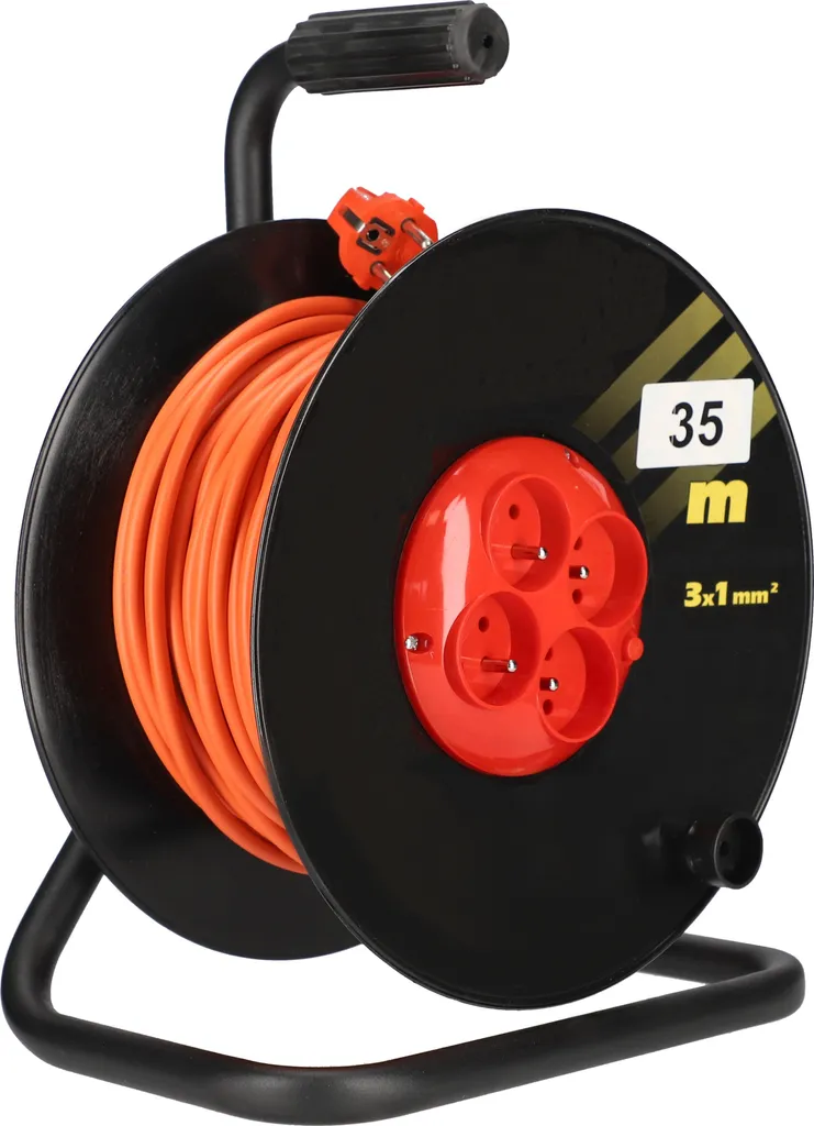 KOTARBAU Prolunga Avvolgicavo 35m H05VV-F 3x1 - Qualità Professionale